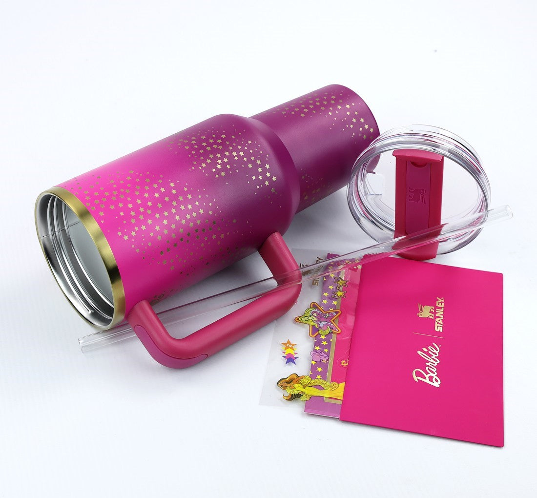 Barbie x Stanley 70's SUPERSTAR Tumbler 40oz Quencher Limited Edition NEW 2024