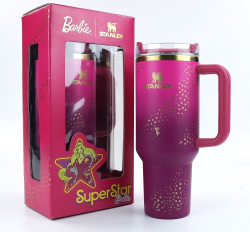 Barbie x Stanley 70's SUPERSTAR Tumbler 40oz Quencher Limited Edition NEW 2024
