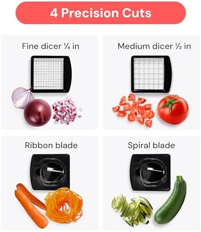 Mueller The Real Original Pro Chopper since 2013 Vegetable Chopper Mandoline Slicer, 8 Blade Food Veggie Chopper Onion Vegetable Cutter with Container, Kitchen Gadgets & Essentials, (10 in 1)