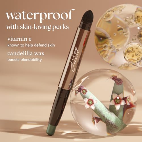 Julep Eyeshadow 101 Cream-to-Powder Waterproof Shadow Stick – Champagne Shimmer – Long-Lasting, Crease-Proof, Medium Golden-Beige Shimmer Cream Eyeshadow with Built-in Smudger
