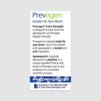 Prevagen Extra Strength - 60 Capsules (2 Month Supply) | Formulated for Your Brain | 20mg of Apoaequorin Plus Vitamin D3 with 7-Day Pill Minder