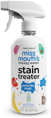 Miss Mouth's Messy Eater Stain Treater Spray – Travel Size Spot Cleaner for Baby Clothes, Backpacks & Fabric