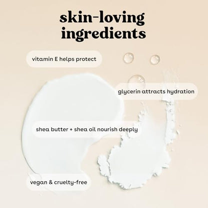 eos Shea Better Body Lotion Vanilla Cashmere, 24-Hour Moisture Skin Care, Lightweight & Non-Greasy, Natural Shea, Vegan, Vanilla Body Lotion, 16 fl oz