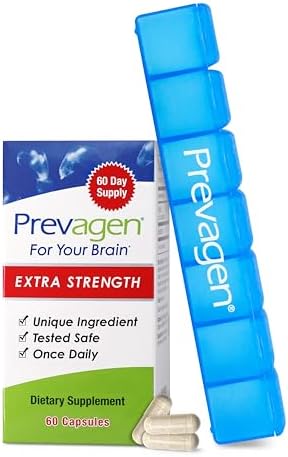 Prevagen Extra Strength - 60 Capsules (2 Month Supply) | Formulated for Your Brain | 20mg of Apoaequorin Plus Vitamin D3 with 7-Day Pill Minder