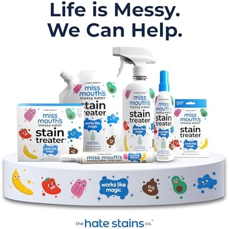 Miss Mouth's Messy Eater Stain Treater Spray – Travel Size Spot Cleaner for Baby Clothes, Backpacks & Fabric