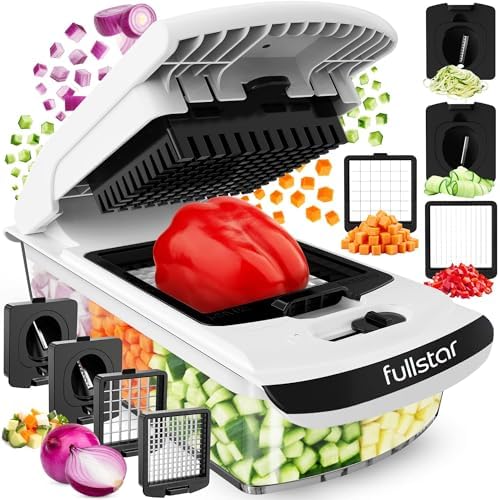 Mueller The Real Original Pro Chopper since 2013 Vegetable Chopper Mandoline Slicer, 8 Blade Food Veggie Chopper Onion Vegetable Cutter with Container, Kitchen Gadgets & Essentials, (10 in 1)