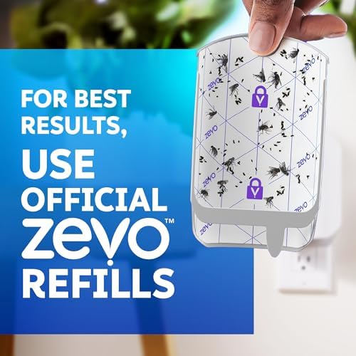 Zevo Flying Insect Trap Official Refill Cartridges - Fits Both Zevo Trap & MAX Indoor Fly Trap - Authentic Trap+Lock Technology to Catch Gnats, House & Fruit Flies (4 Official Refill Cartridges)