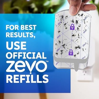 Zevo Flying Insect Trap Official Refill Cartridges - Fits Both Zevo Trap & MAX Indoor Fly Trap - Authentic Trap+Lock Technology to Catch Gnats, House & Fruit Flies (4 Official Refill Cartridges)