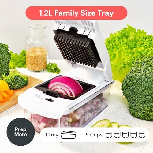 Mueller The Real Original Pro Chopper since 2013 Vegetable Chopper Mandoline Slicer, 8 Blade Food Veggie Chopper Onion Vegetable Cutter with Container, Kitchen Gadgets & Essentials, (10 in 1)