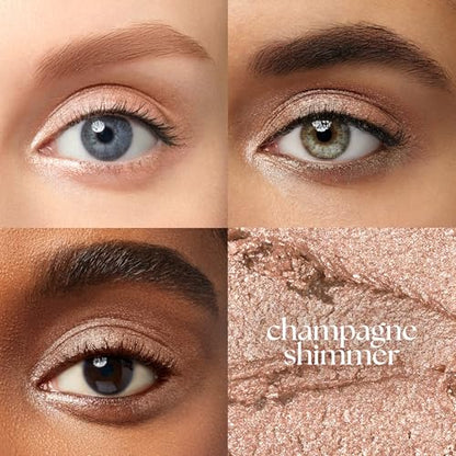 Julep Eyeshadow 101 Cream-to-Powder Waterproof Shadow Stick – Champagne Shimmer – Long-Lasting, Crease-Proof, Medium Golden-Beige Shimmer Cream Eyeshadow with Built-in Smudger