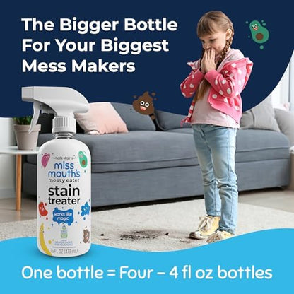 Miss Mouth's Messy Eater Stain Treater Spray – Travel Size Spot Cleaner for Baby Clothes, Backpacks & Fabric
