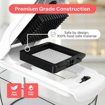Mueller The Real Original Pro Chopper since 2013 Vegetable Chopper Mandoline Slicer, 8 Blade Food Veggie Chopper Onion Vegetable Cutter with Container, Kitchen Gadgets & Essentials, (10 in 1)