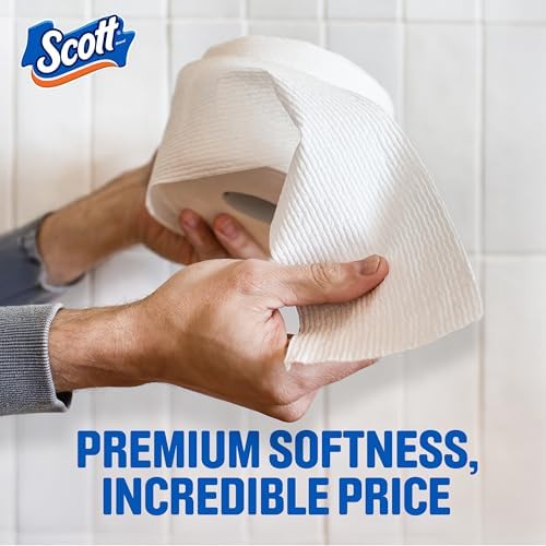 Scott ComfortPlus Toilet Paper, 12 Triple Rolls, 231 Sheets per Roll, Septic-Safe, 1-Ply Toilet Tissue (Packaging May Vary)