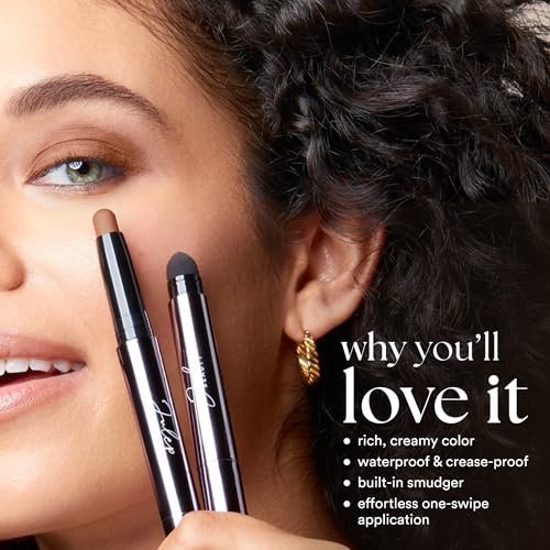 Julep Eyeshadow 101 Cream-to-Powder Waterproof Shadow Stick – Champagne Shimmer – Long-Lasting, Crease-Proof, Medium Golden-Beige Shimmer Cream Eyeshadow with Built-in Smudger