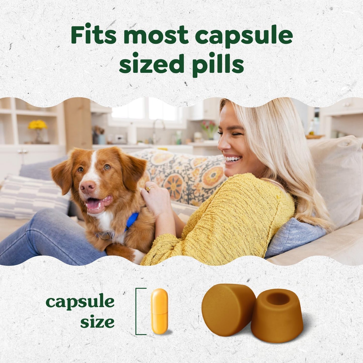 Greenies Pill Pockets for Dogs Large Size, Dog Treat Pouch for Capsule Medication, Peanut Butter Flavor, 15.8 oz. Pouch
