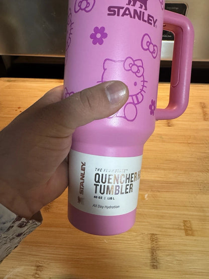 Stanley Quencher H2.0 Flowstate 40oz Tumbler, Pink Floral Limited Edition