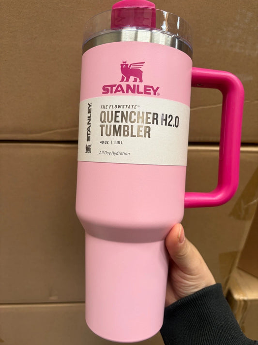 RARE Pink Stanley Stainless Steel H2.0 FlowState Quencher Tumbler 40oz OPEN BOX
