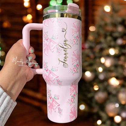 Personalized LoveShackFancy Stanley 40 oz, Custom Name Tumbler