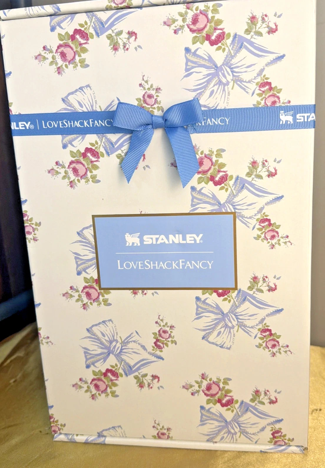 Stanley x Love Shack Fancy Holiday Tumbler 40oz Rosa Beaux Blue New in Gift Box