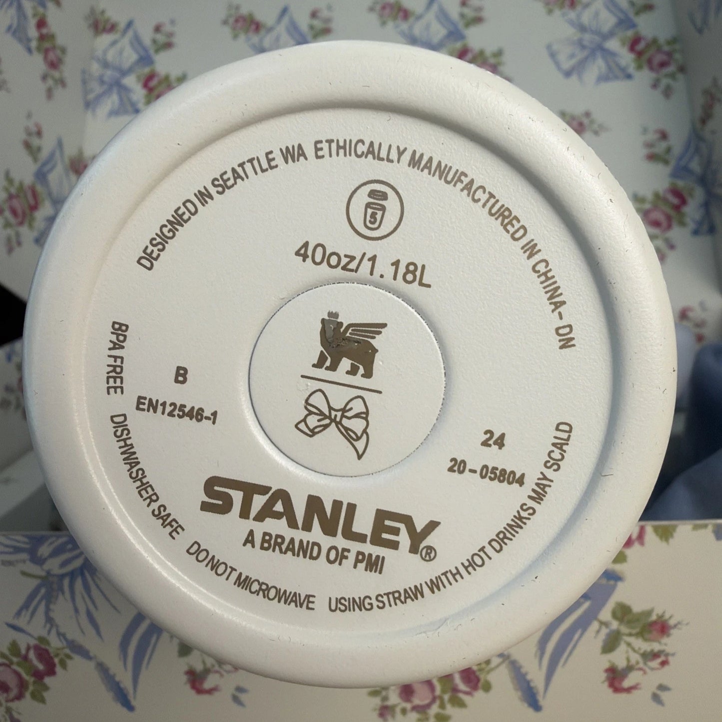 Stanley x Love Shack Fancy Holiday Tumbler 40oz Rosa Beaux Blue New in Gift Box