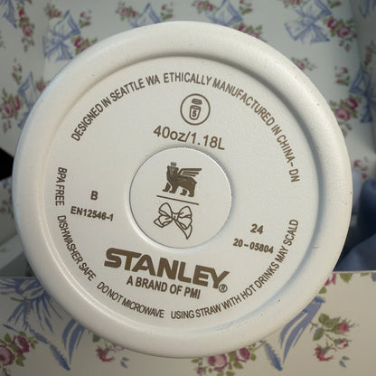 Stanley x Love Shack Fancy Holiday Tumbler 40oz Rosa Beaux Blue New in Gift Box