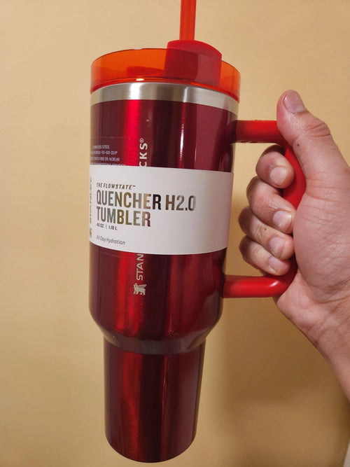 Stanley X Starbucks Limited Holiday Red Quencher Tumbler Flowstate H2.0 40oz