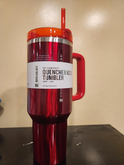 Stanley X Starbucks Limited Holiday Red Quencher Tumbler Flowstate H2.0 40oz