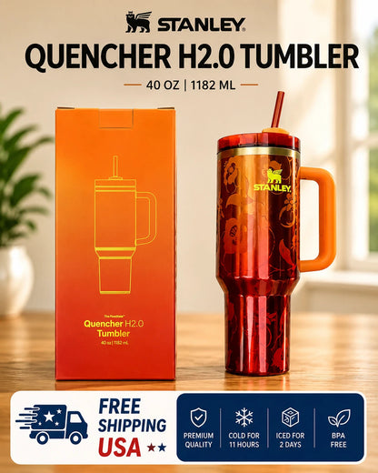 Stanley x KAROL G Quencher H2.0 FlowState Tumbler 40 oz – Limited Edition